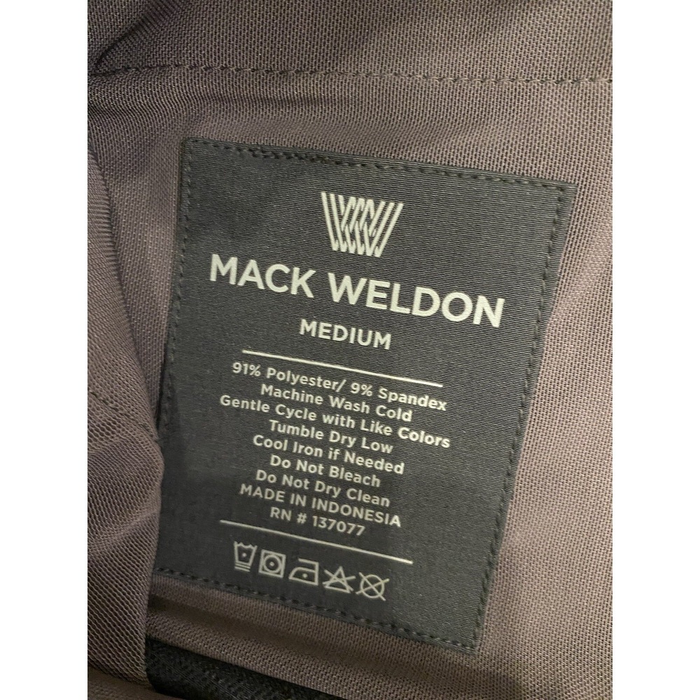 Mack Weldon Shorts Mens Medium Black Performance Zip Pockets Stretch M - Picture 7 of 7